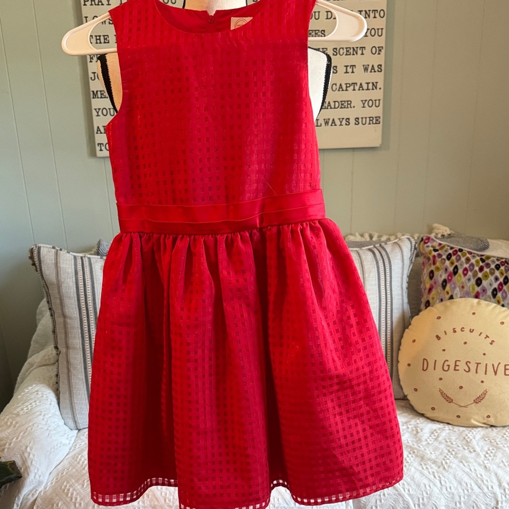 Wonder Nation Vibrant Red Formal Kids Dress